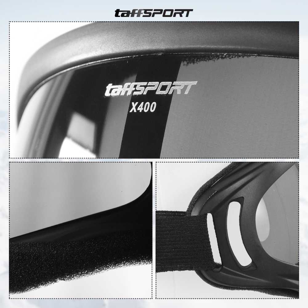 TaffSPORT Kacamata Helm Motor Goggles Ski Polarized UV400 Windproof - X400 - Gambar 2
