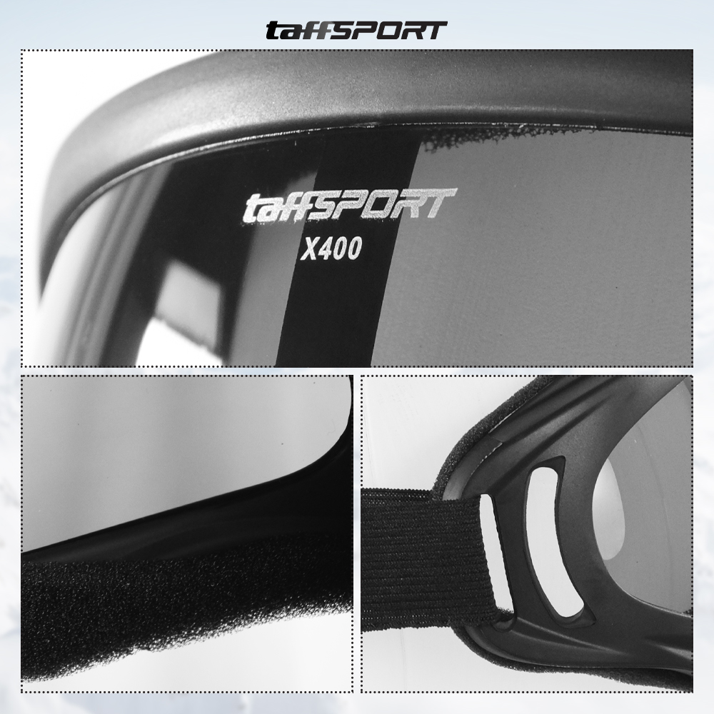 TaffSPORT Kacamata Helm Motor Goggles Ski Polarized UV400 Windproof - X400