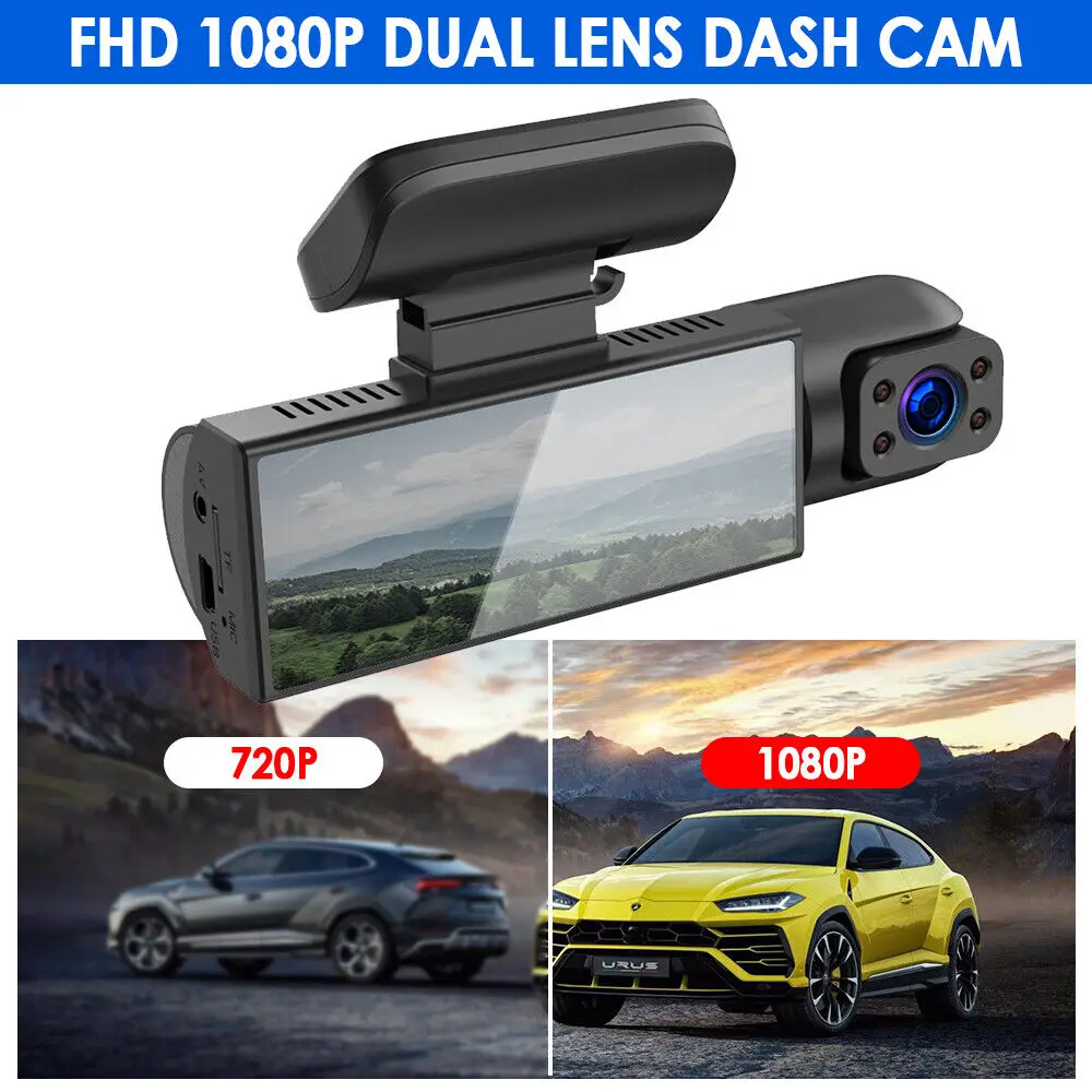 Lingtong Kamera Mobil Dashcam Rear View IR Night Vision Full HD 1080p - 2247
