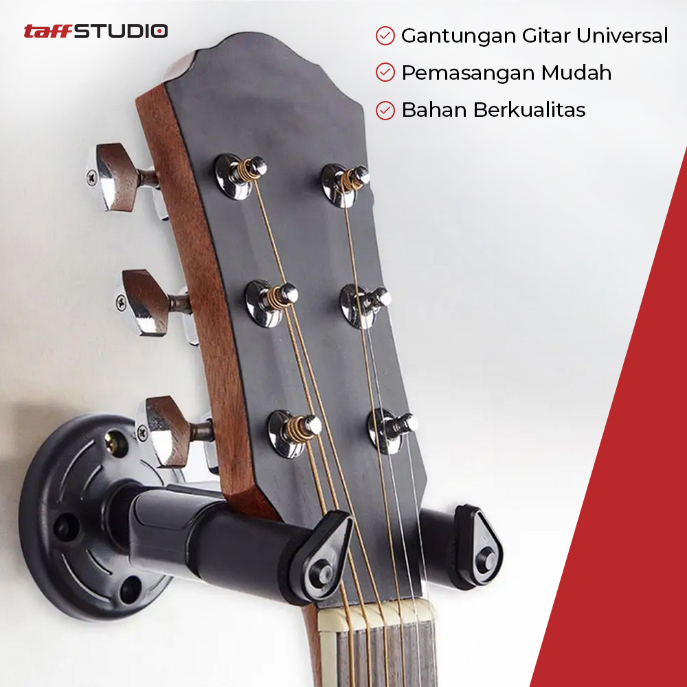 TaffSTUDIO Gantungan Dinding Gitar Back Holder Wall Mount - GH1