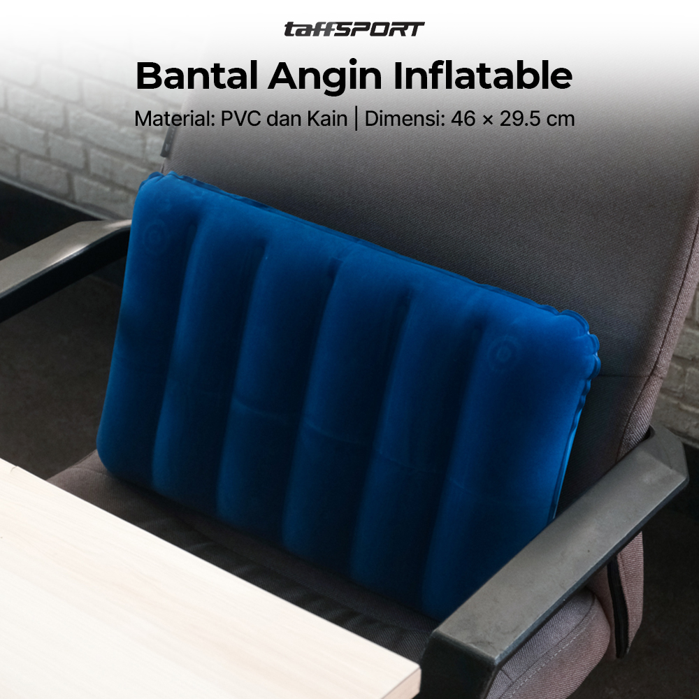TaffSPORT Bantal Angin Inflatable PVC Neck Pillow High Rest - H0T019