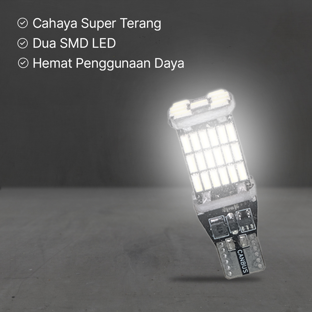 Hamy Lampu Mundur Mobil Senja Position Lamp LED 4014 45SMD T15 W16W - FITC