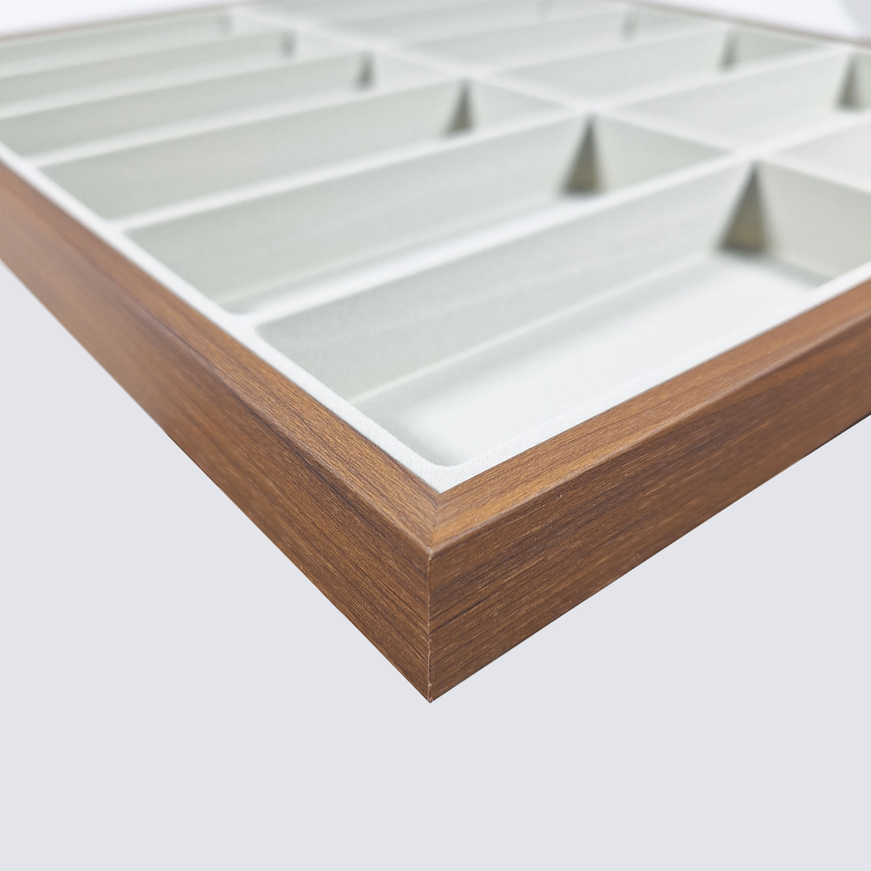 SHISHEN Kotak Display Kacamata 12 Grid Walnut Sunglasses Organizer - SKT45
