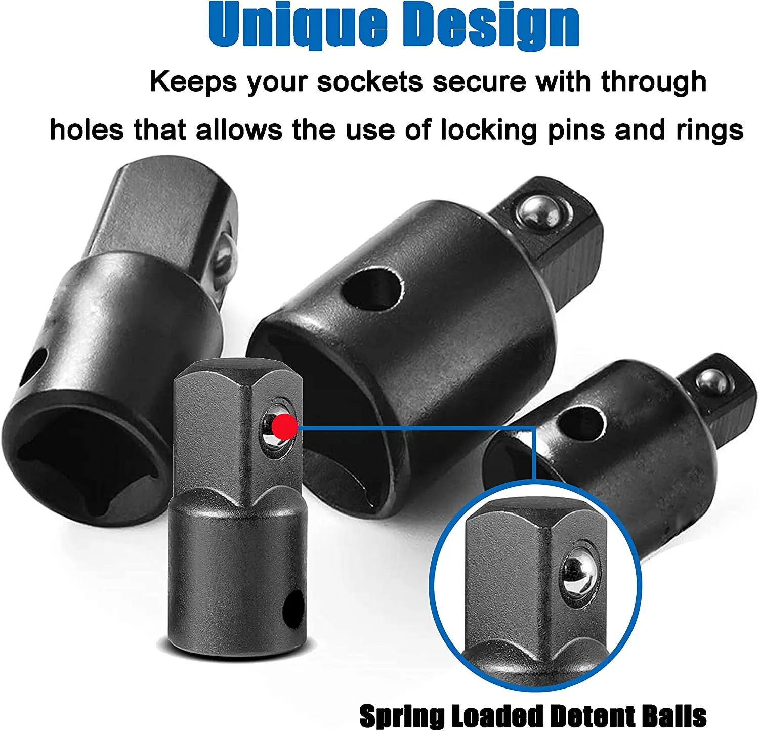 SLIVO Konverter Kepala Kunci Sleeve Adaptor Socket 4 PCS - SO001