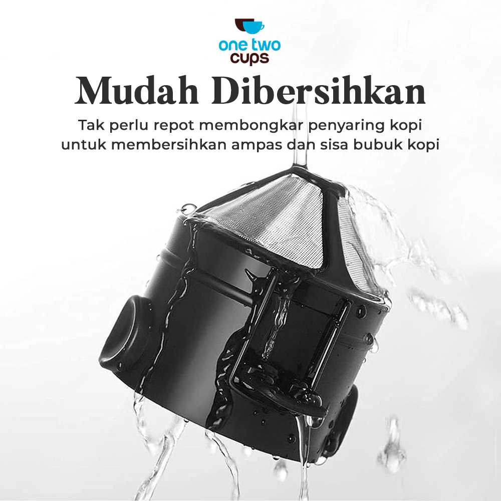 One Two Cups Filter Penyaring Kopi Portable Cone Coffee Dripper - F-401 - Gambar 6