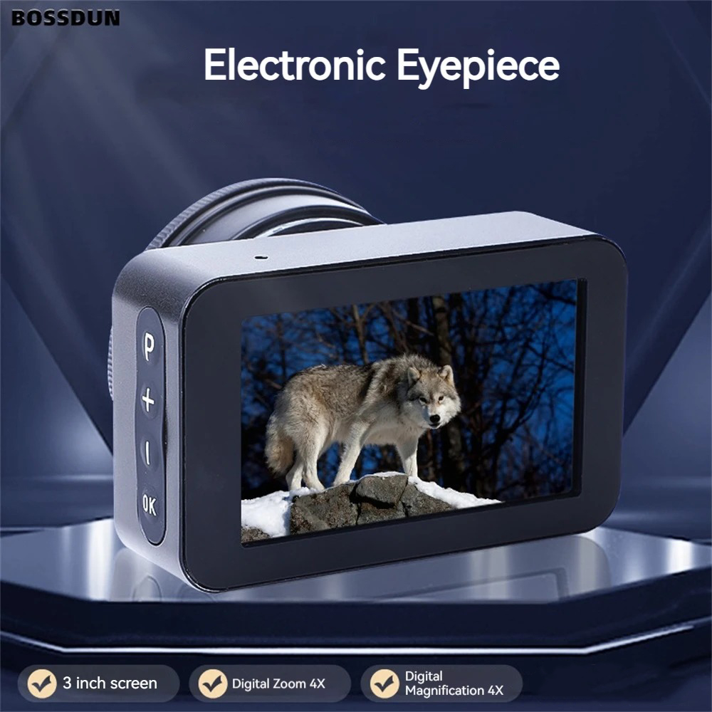 BOSSDUN Eyepiece Telescope Digital Camera 1080p 3 Inch Display - PB-46