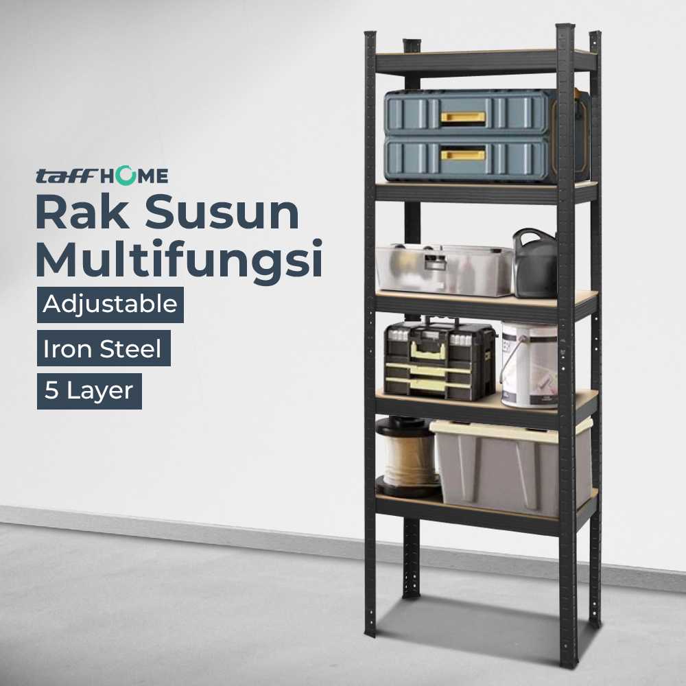Jual TaffHOME Rak Susun Multifungsi Iron Steel Storage Rack