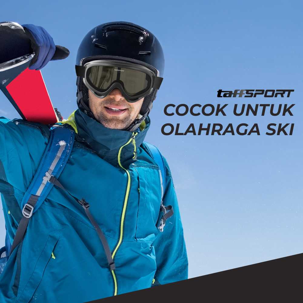 TaffSPORT Kacamata Helm Motor Goggles Ski Polarized UV400 Windproof - X400 - Gambar 3