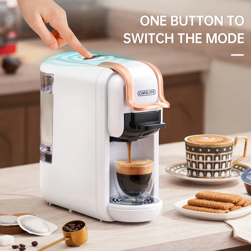 Cafelffe Mesin Kopi Espresso 4in1 Coffee Maker 19 Bar 1450W 600ml - AC-514K