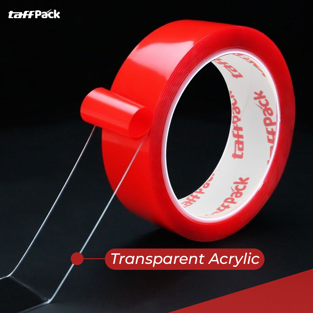 TaffPACK Selotip Double Tape Transparent Acrylic 3M - HL878