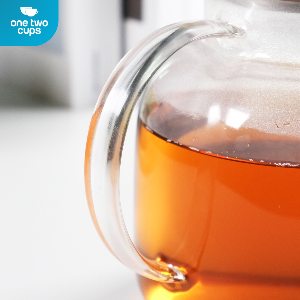 One Two Cups Teko Teh Kaca Tahan Panas Api Teapot Borosilicate 1.45L - BR-384