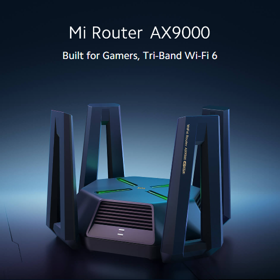 Mi Router WiFi 6 Tri-Band High Speed for Gamers 2.4GHz/5GHz - AX9000