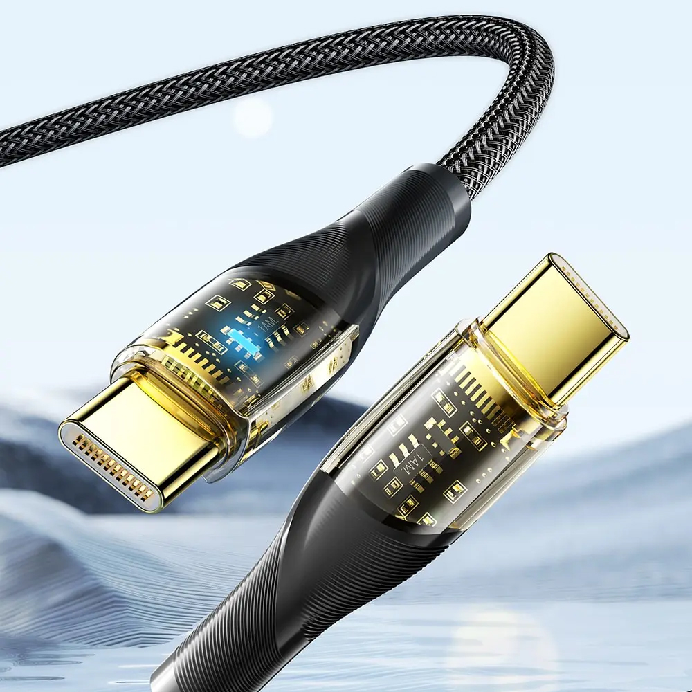 ESSAGER Kabel Data Type C to Type C PD Quick Charging LED 5A 100W - ES-X29