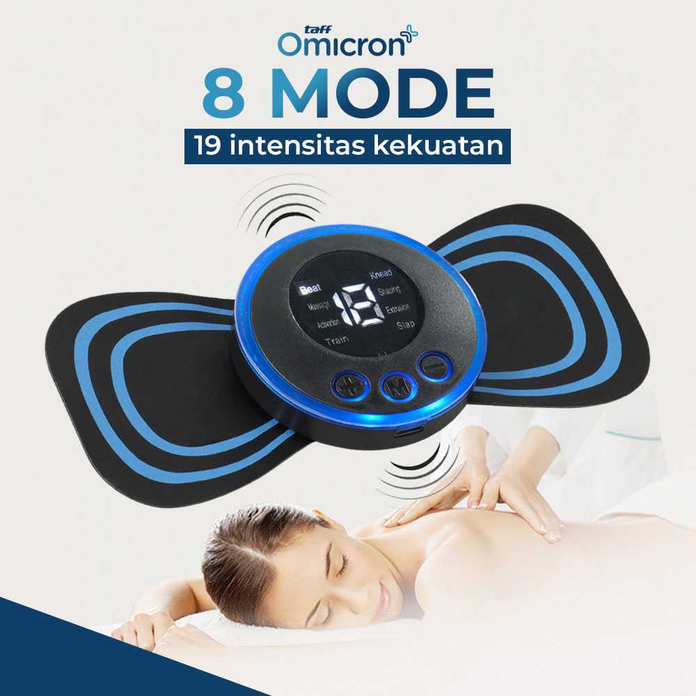 TaffOmicron Alat Pijat Elektrik Tempel EMS Terapi Leher Massager - TMS17 - Gambar 4