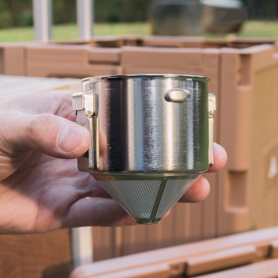 LAFILY Filter Penyaring Kopi Portable Cone Coffee Dripper Stainless - LF13