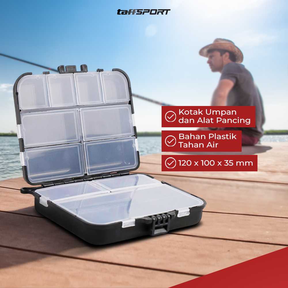 TaffSPORT Box Kotak Perkakas Kail Pancing Waterproof Case - Q041 - Gambar 4