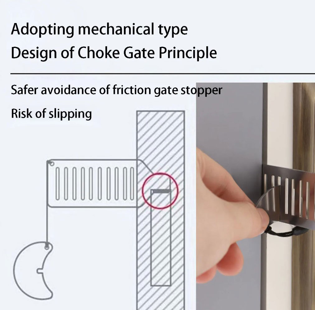 TaffHOME Kunci Pintu Portable Anti Lockpick Door Lock - HZP16