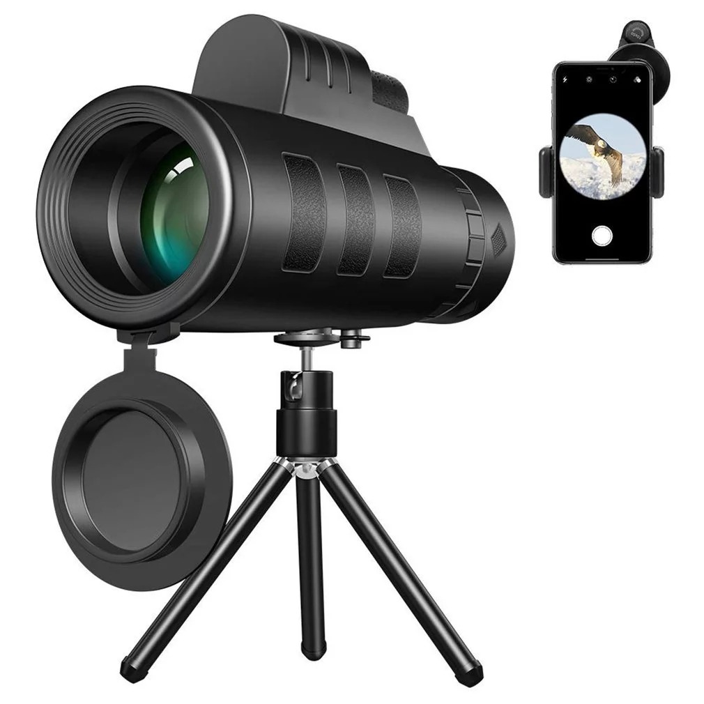 APEXEL Teropong Monokular Portable BAK4 40X60 with Compass Tripod - APS-40X60DTZJ