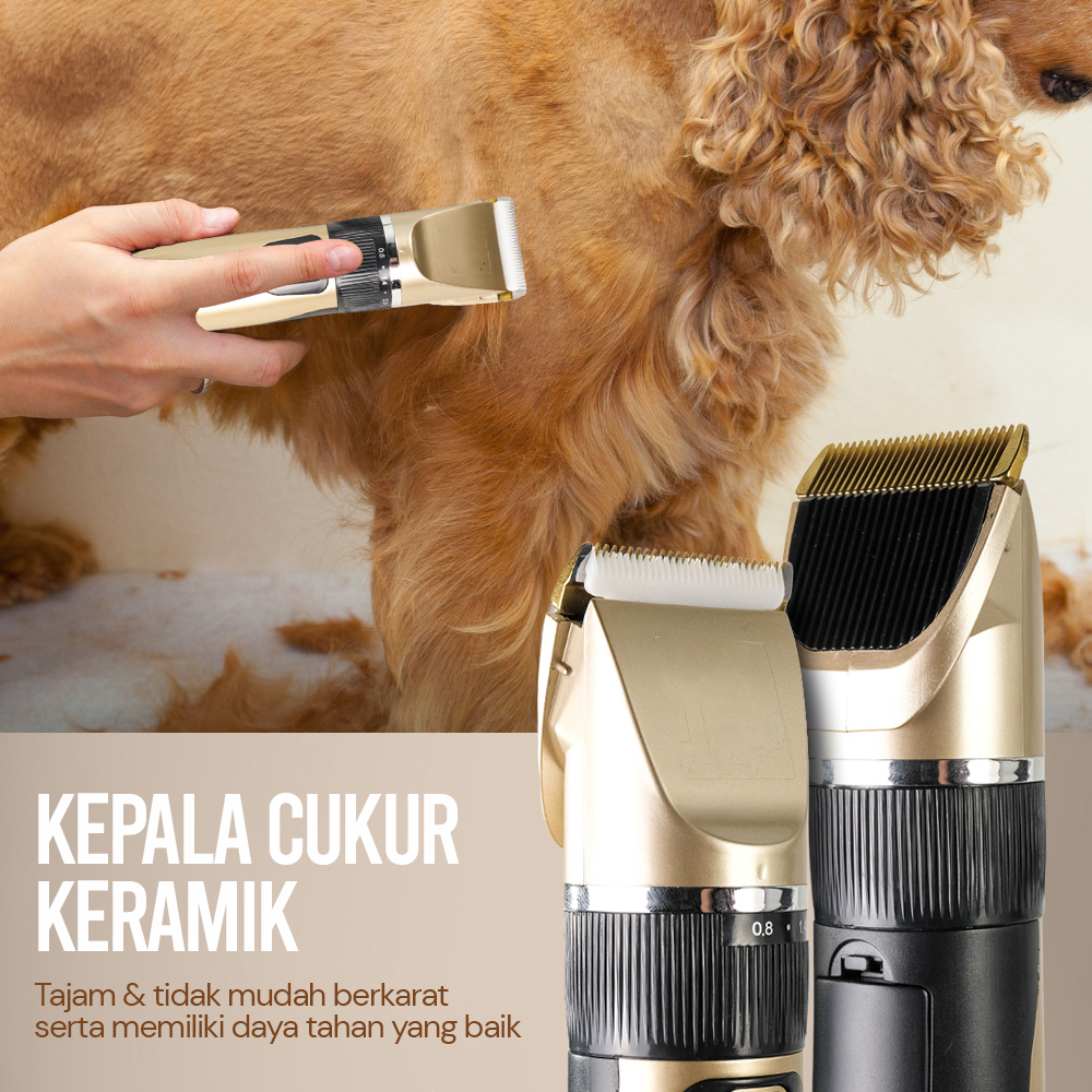 BaoRun Alat Cukur Elektrik Bulu Hewan Pet Rechargeable - K5