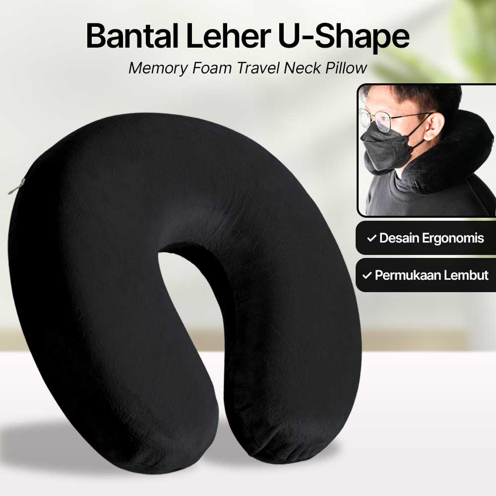 Jual TAOTT Bantal Leher Travel Memory Foam U-Shaped Neck Pillow