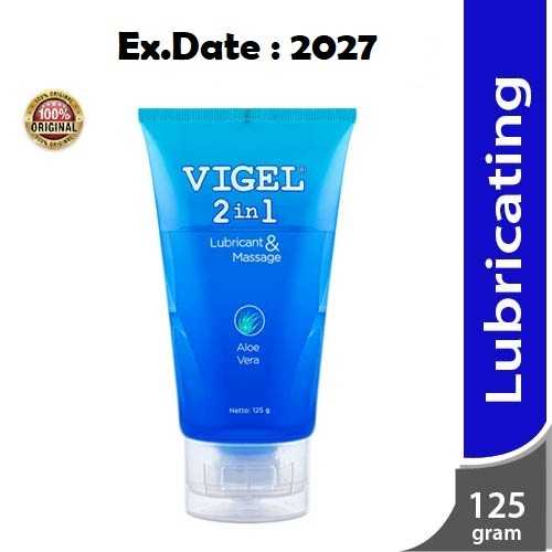 Jual Vigel 2 in 1 Lubricant Massage 125 g Gel Pelumas Dan Pijat