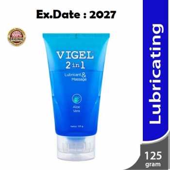 Vigel 2 in 1 Lubricant Massage 125 g Gel Pelumas Dan Pijat