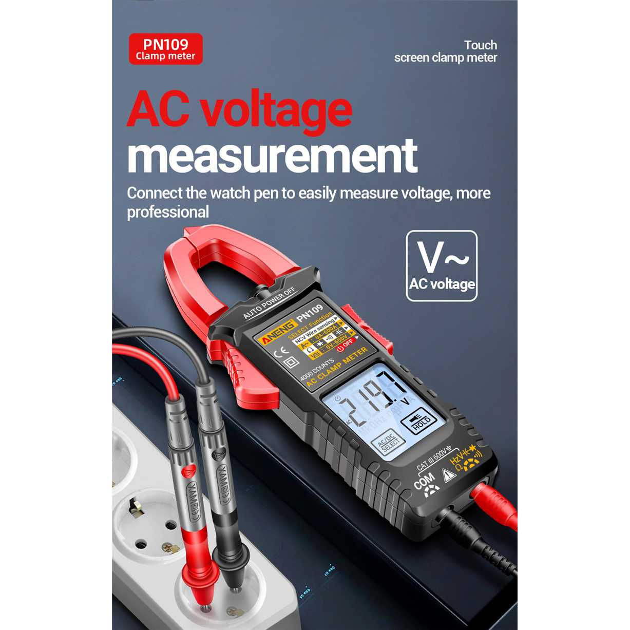 Jual ANENG Clamp Meter Digital Multimeter Multitester Touch