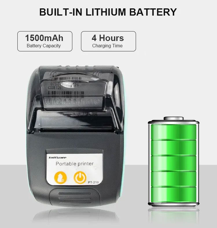 Taffware Bluetooth Thermal Receipt Printer 58mm - PT-210