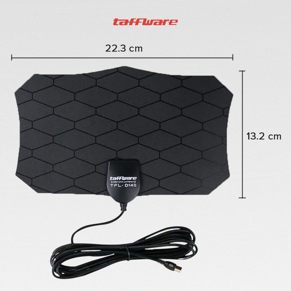 Taffware Antena TV Digital Indoor High Gain Antenna DVB-T2 25dB - TFL-D140