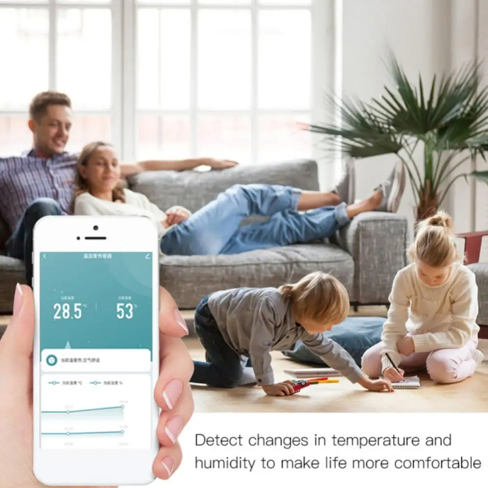 Tuya Smart Life Temperature and Humidity Sensor Real Time WiFi - TY-03