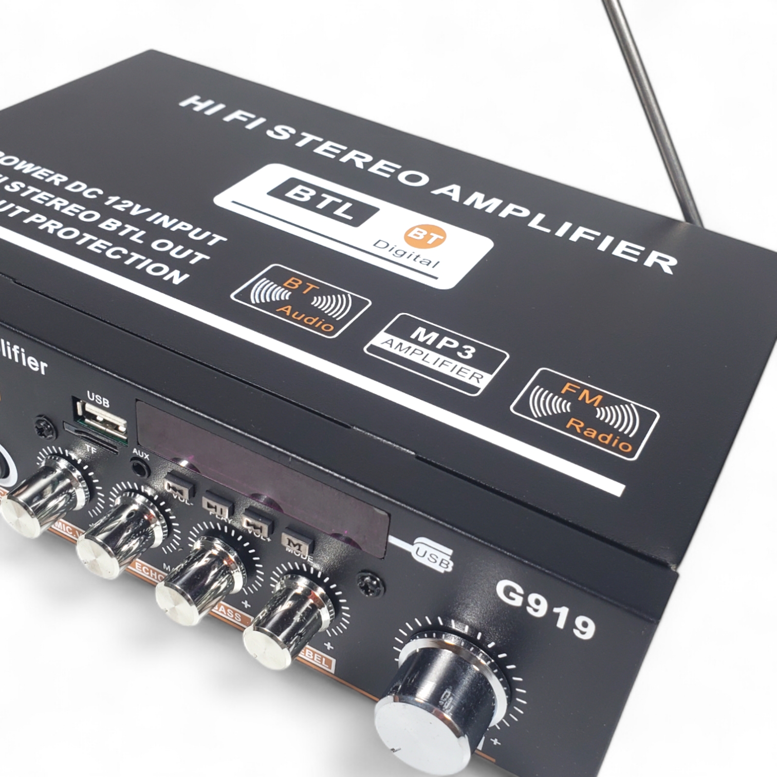 CUGUU Audio Amplifier Bluetooth HiFi Surround USB MP3 FM 360W - G919