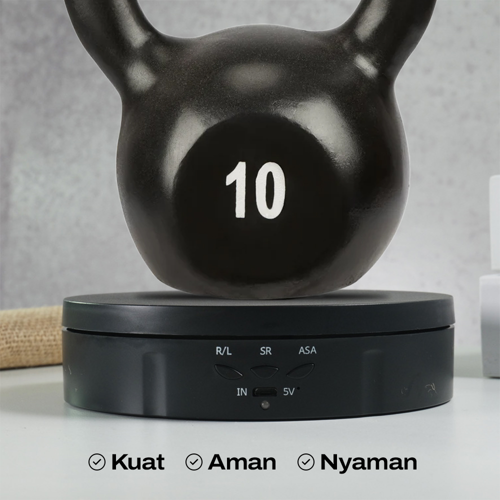 Alas Putar Fotografi Rotating Display Stand Turntable 6in1 14.5cm - QM1047