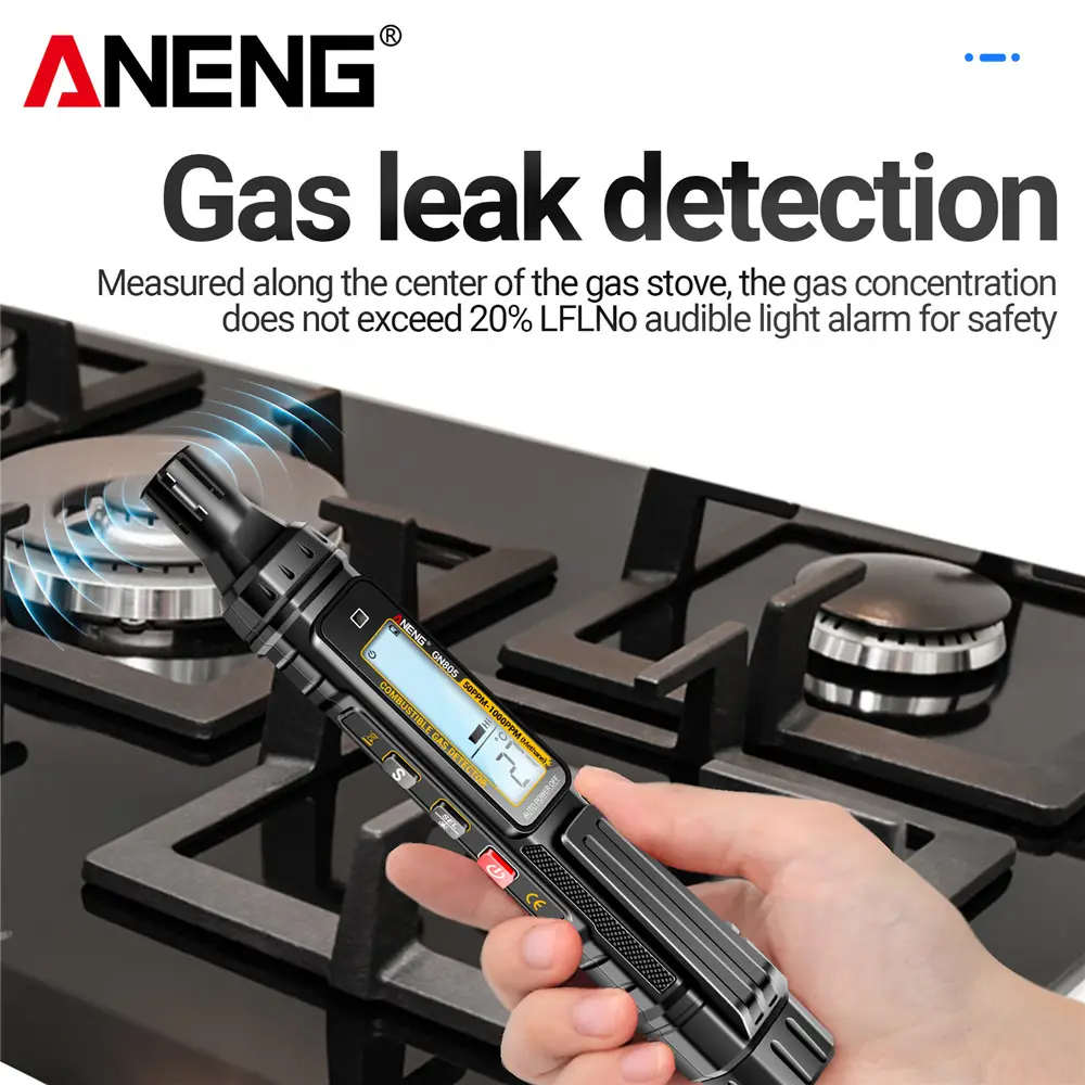 ANENG Alat Deteksi Gas Bocor Smart Sensor Combustible Detector - GN805