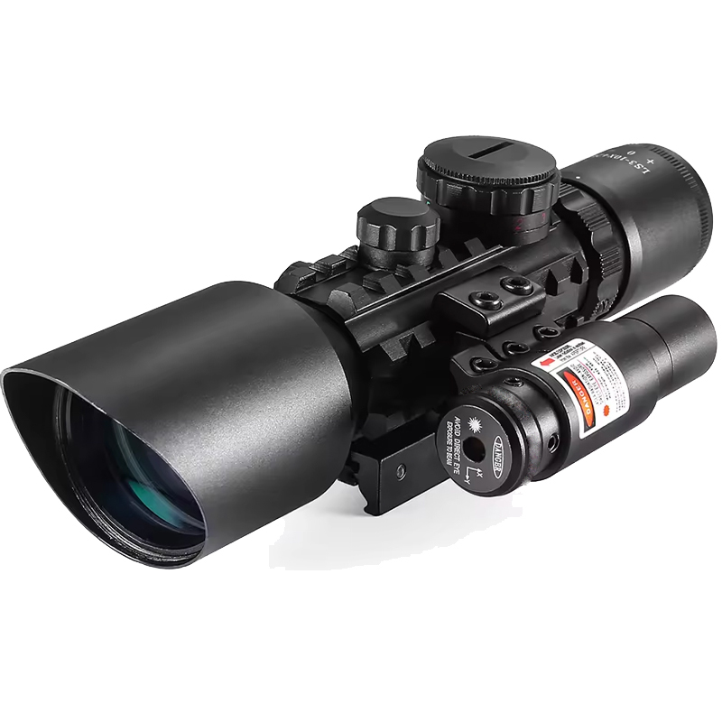 Eyebre Rifle Tactical Scope Hunting Red Laser Magnification 3-10x42mm - M9