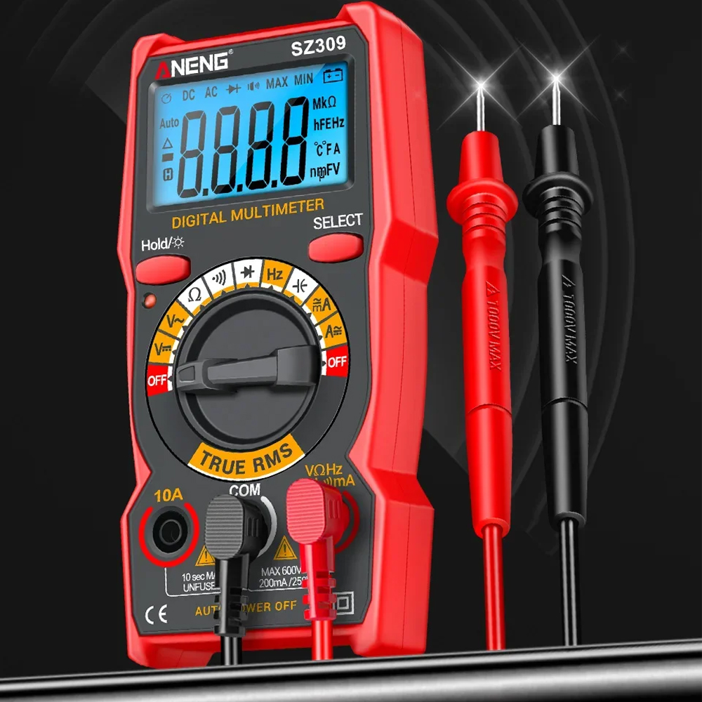 ANENG Digital Multimeter Portable Voltage Tester LCD Backlit - SZ309