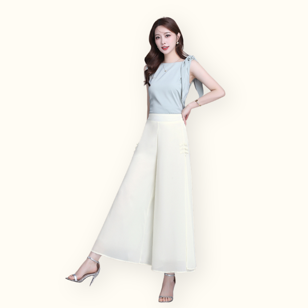 Celana Panjang Sifon gaya korea cantik dan elegan - Jfashion Vista