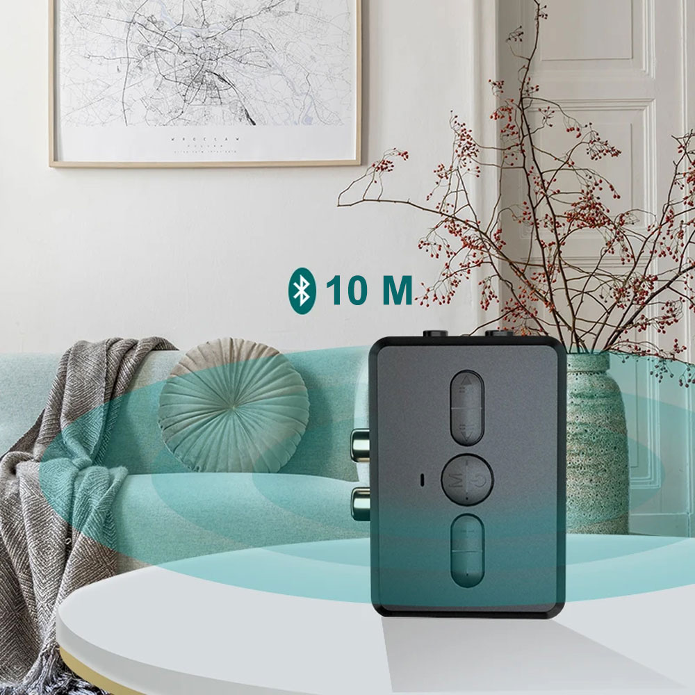 VIKEFON Audio Adapter Bluetooth Transmitter Receiver 2in1 400mAh - RT01
