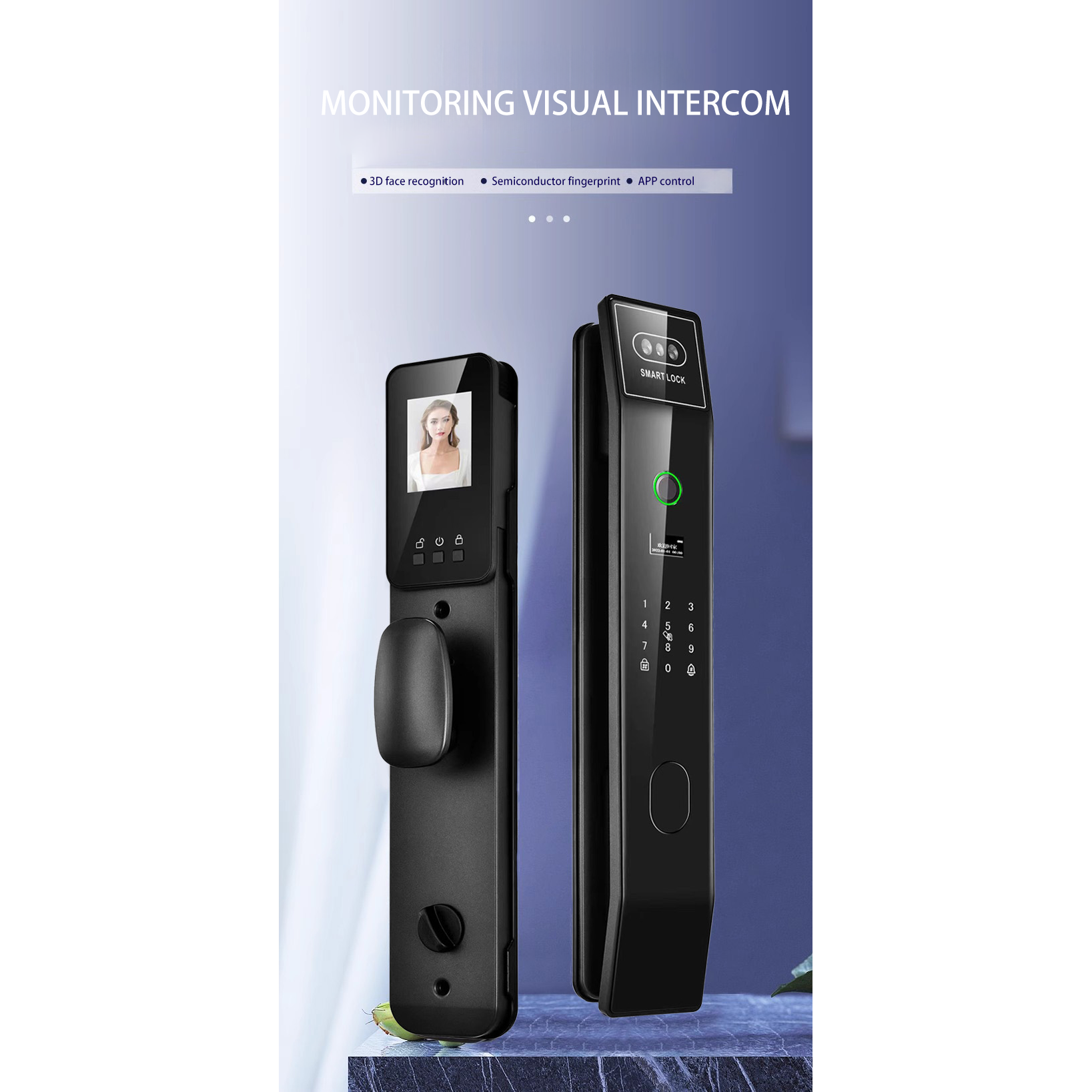 YONGLISHUN Smart Door Lock Fingerprint Face Recognition Password Eques - 5S