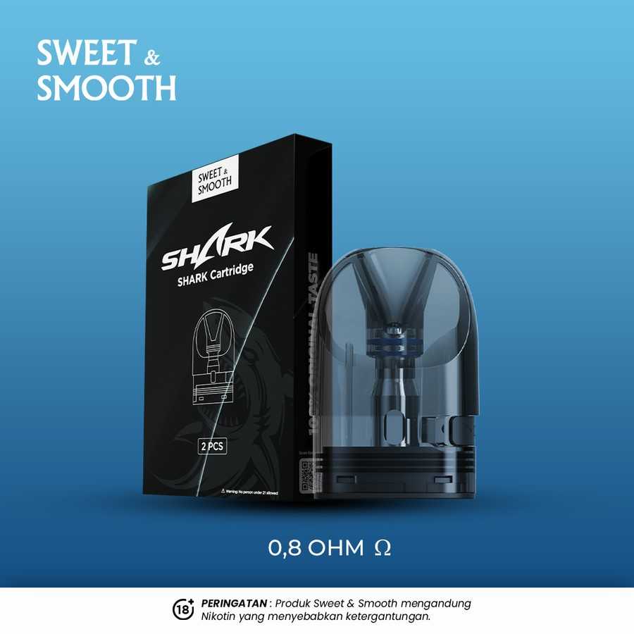 Chark Perd Jual Cartridge Shark Pod 1000mAh - Catridge by Sweet and Smooth