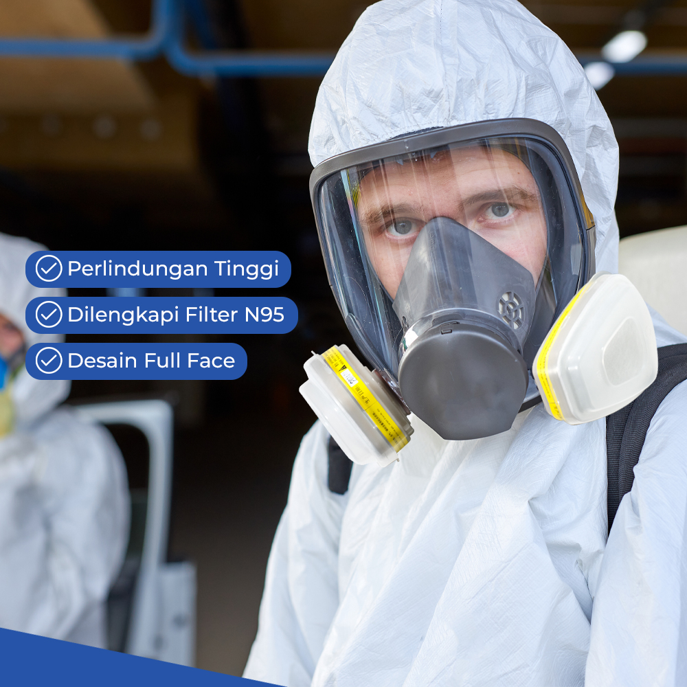 SAFURANCE Masker Gas Respirator Full Face N95 - No.7