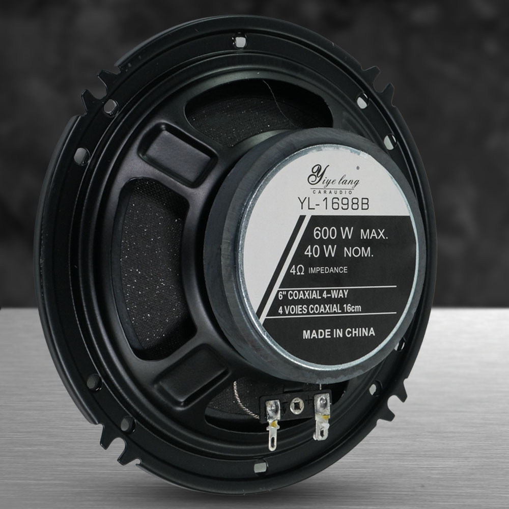 Yiyelang Speaker Mobil Coaxial HiFi 4 Way 6 Inch 600W 2 PCS - YL-1698B