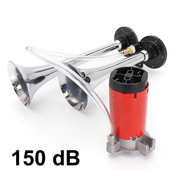 HEYVO Klakson Trompet Mobil Dual Air Horn 150dB 12V - LD201
