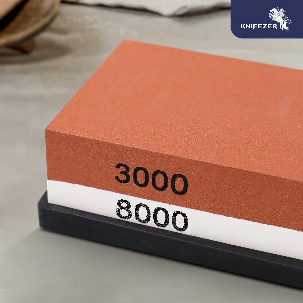 KNIFEZER Glitzy Batu Pengasah Pisau Whetstone Knife Sharpener 18cm - WKSS-01 - Gambar 2