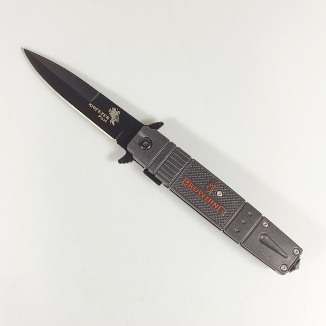 KNIFEZER BROWNING Pisau Lipat Berburu Survival Tactical Knife 22cm - P1534