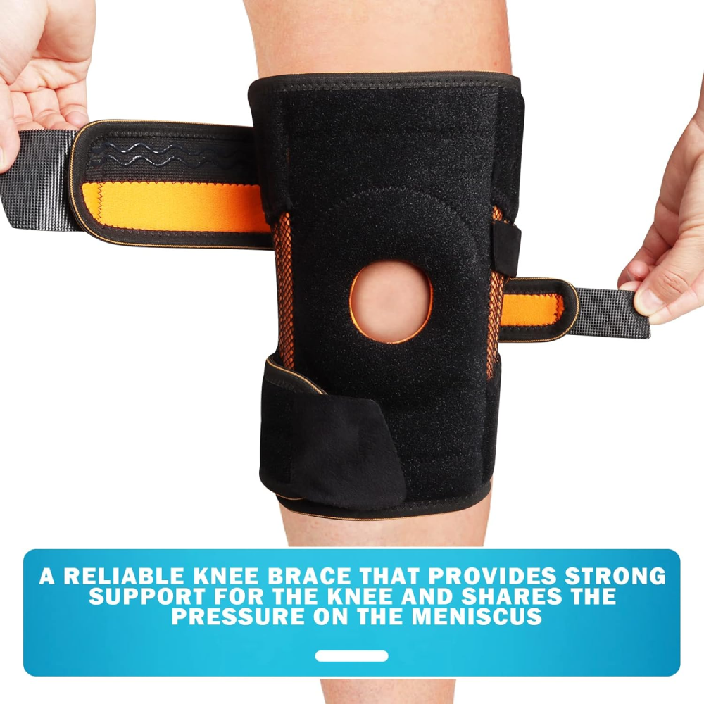 UKOFEW Pelindung Lutut Olahraga Kneepad Power Brace Sport Fitness Gym - G1134