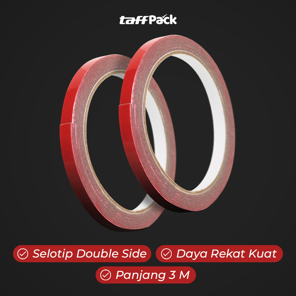 TaffPACK Selotip Double Tape Acrylic 3M 8mm - SC-3M