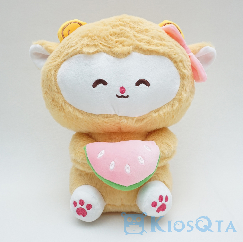 boneka domba lucu cute sheep bawa semangka coklat muda large