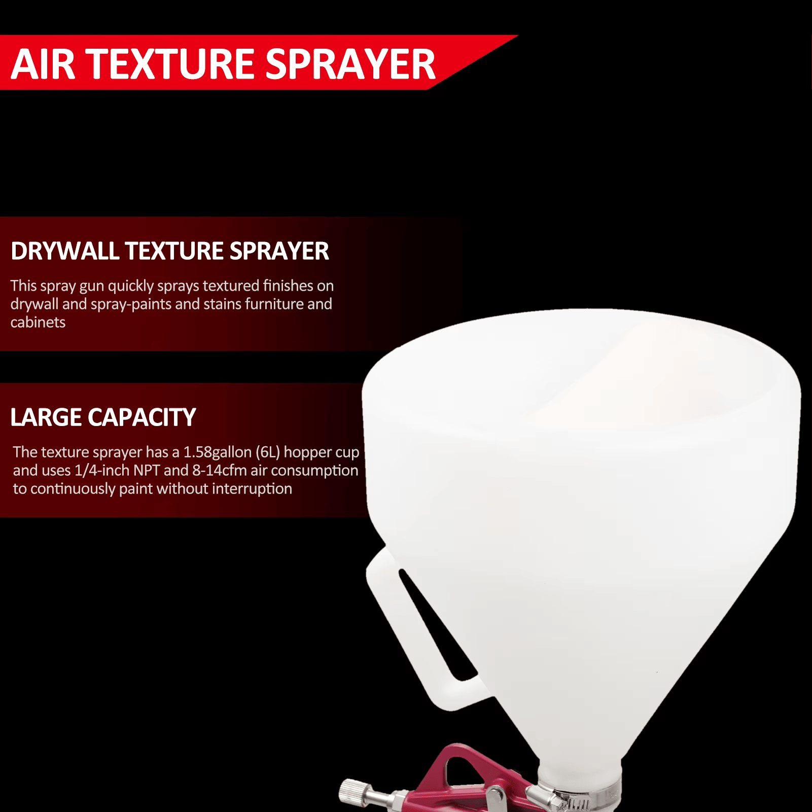 Meterk Penyemprot Cat Dinding Wall Painting Sprayer Paint Texture Tool - FR-301