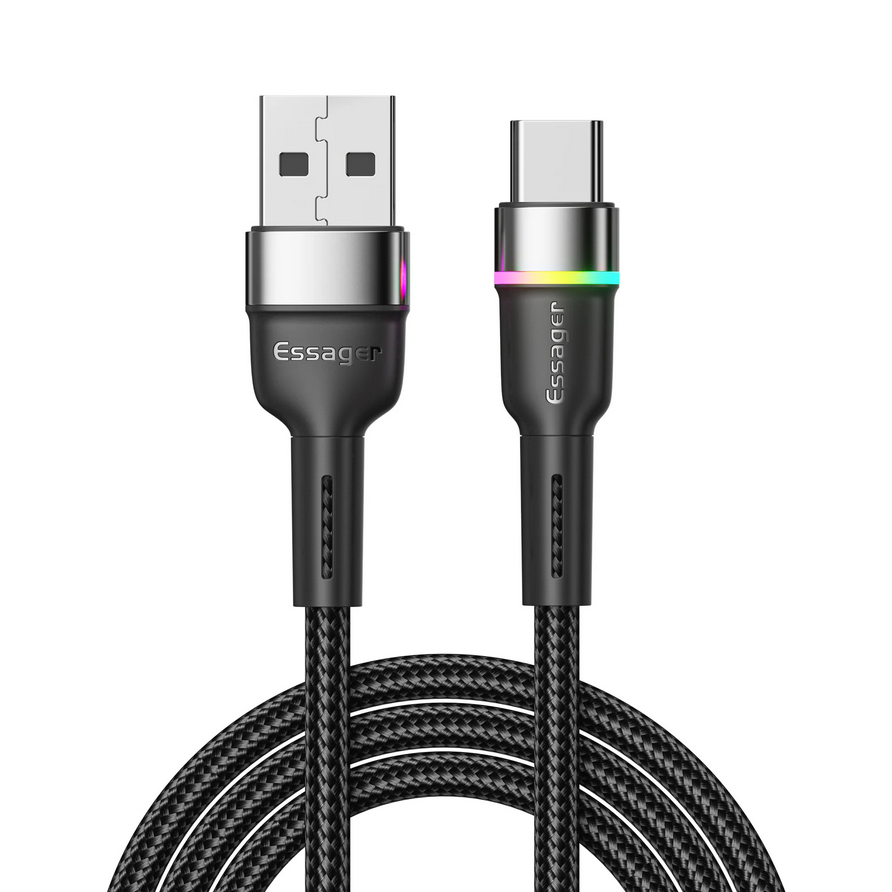 ESSAGER Kabel Data USB A to Type C Multifungsi Fast Charging 3A - ES-X17