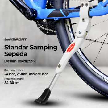 TaffSPORT Standar Sepeda Samping Adjustable Bike Kickstand 34-39cm - Z50